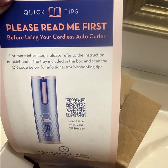 Conair Unbound Cordless Auto Curler - Lavender - Picture 4 of 7